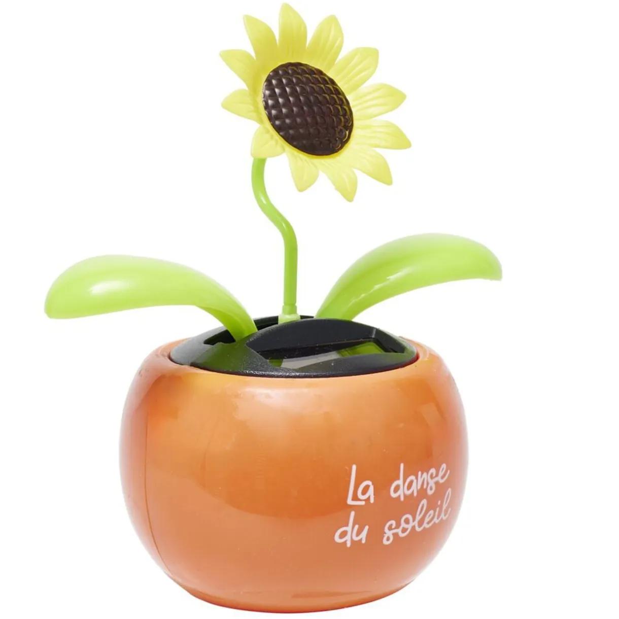 Figurine solaire dansante fleur pot coloré H10cm (3 modèles) < Gifi