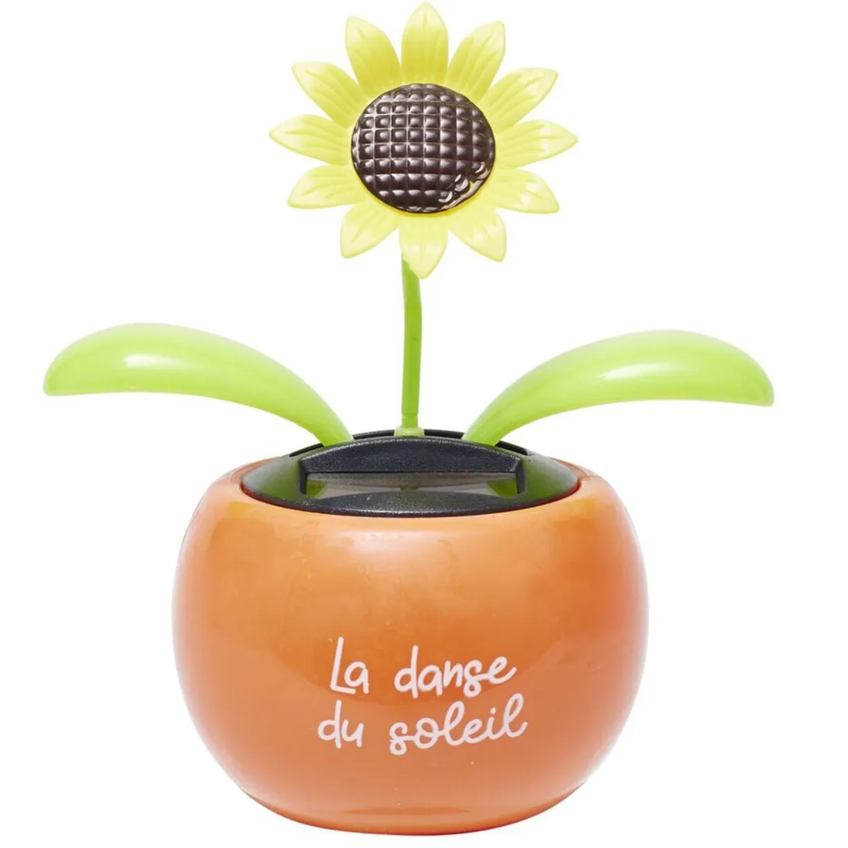 Figurine solaire dansante fleur pot coloré H10cm (3 modèles) < Gifi