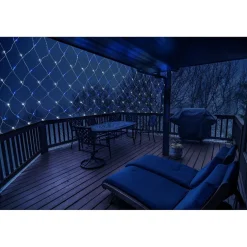 Filet lumineux 100LED bleu et blanc 120x120cm < Gifi Outlet