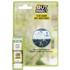 Film liquide anti-moustique spécial eaux stagnantes et larves 15ml