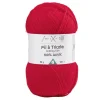 Fil à tricoter acrylique 50g rouge