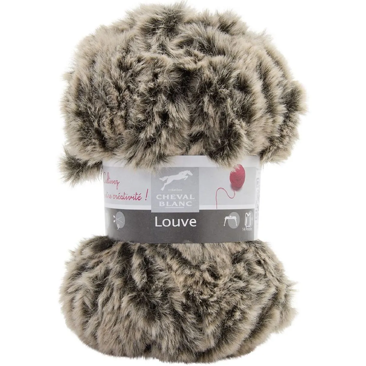 Fil à tricoter Louve marron 50 g < Gifi Clearance