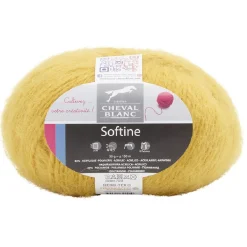 Fil à tricoter Softine jaune 50 g < Gifi