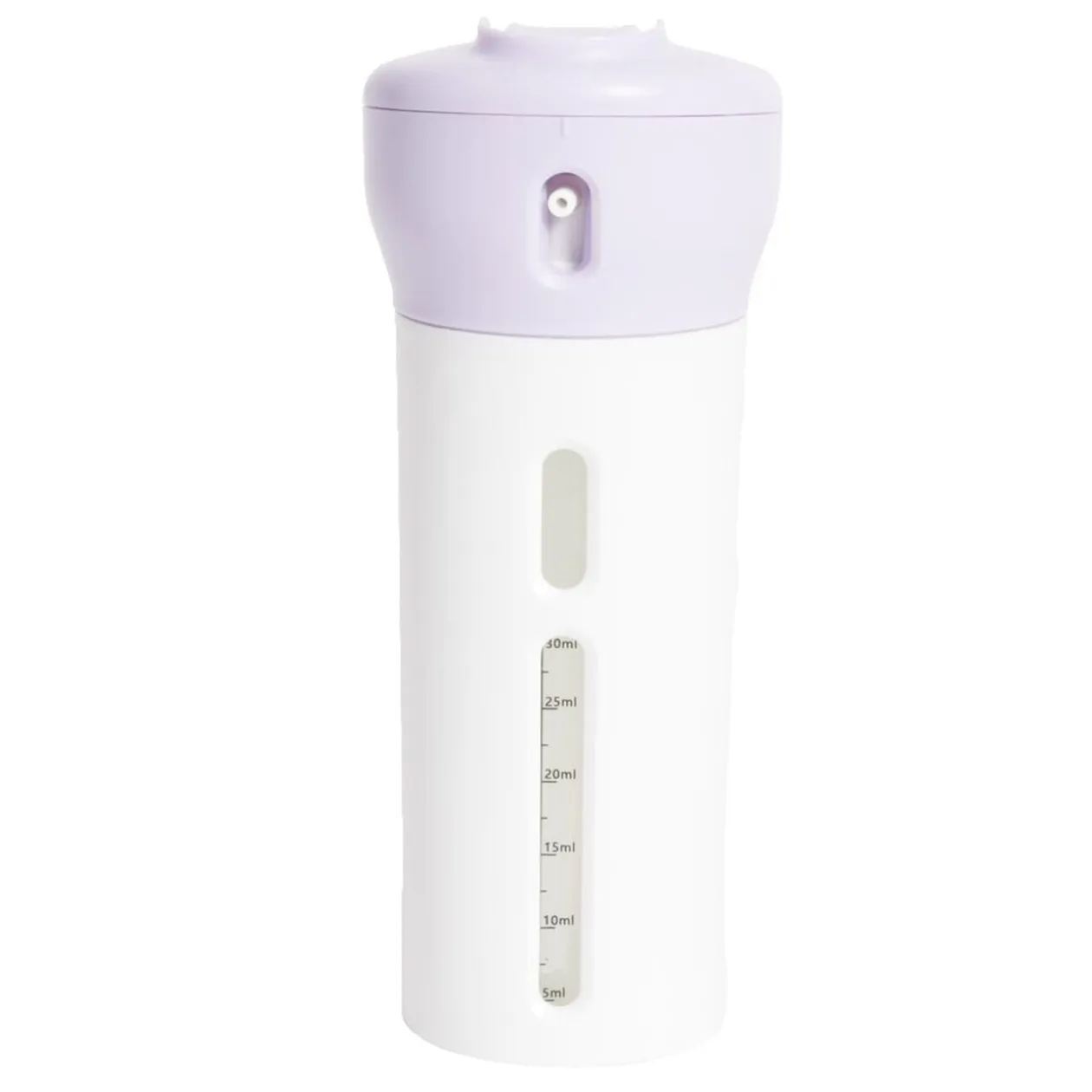 Flacon de voyage distributeur 4en1 bouchon pivotant