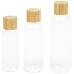 Flacon de voyage plastique et bambou x3 < Gifi Sale