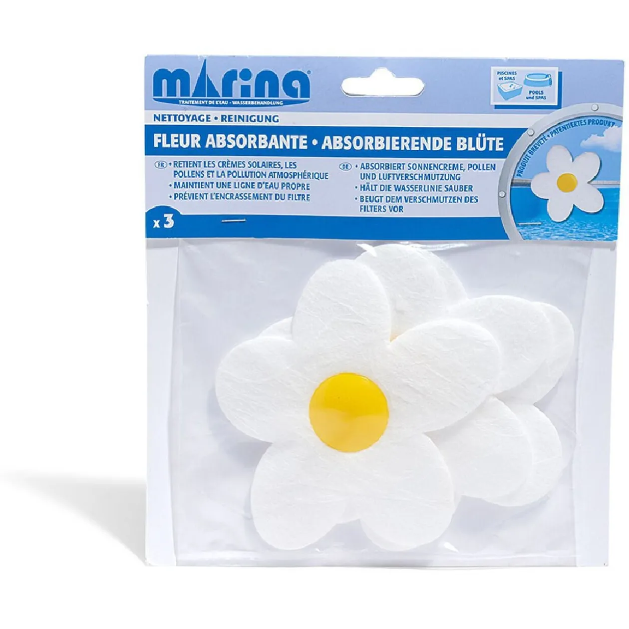Fleur absorbante impuretés x3