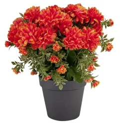 Fleur artificielle chrysanthème orange Ø30xH22cm < Gifi Discount