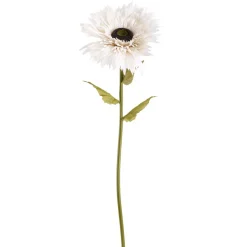 Fleur artificielle gerbera blanc XL 1 tige Ø50xH135cm < Gifi Hot