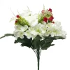 Fleur artificielle piquet rose/hortensia/pivoine blanc et rouge H50cm