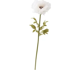 Fleur artificielle pivoine blanche XXL 1 tige Ø58xH170cm