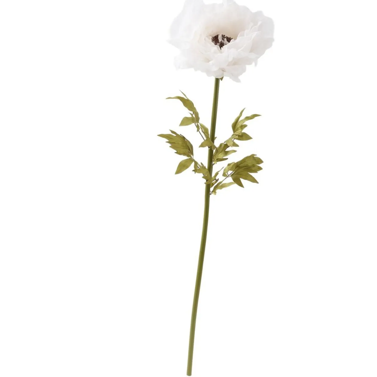 Fleur artificielle pivoine blanche XXL 1 tige Ø58xH170cm