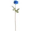 Fleur artificielle rose bleue H63cm