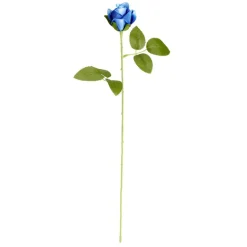 Fleur artificielle rose bleue H51cm < Gifi Outlet