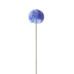Fleur artificielle 1 tige allium bleu H72cm