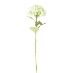 Fleur artificielle 1 tige hortensia vert clair H82cm