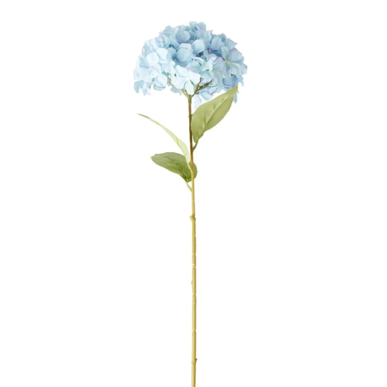 Fleur artificielle 1 tige hortensia bleu H82cm