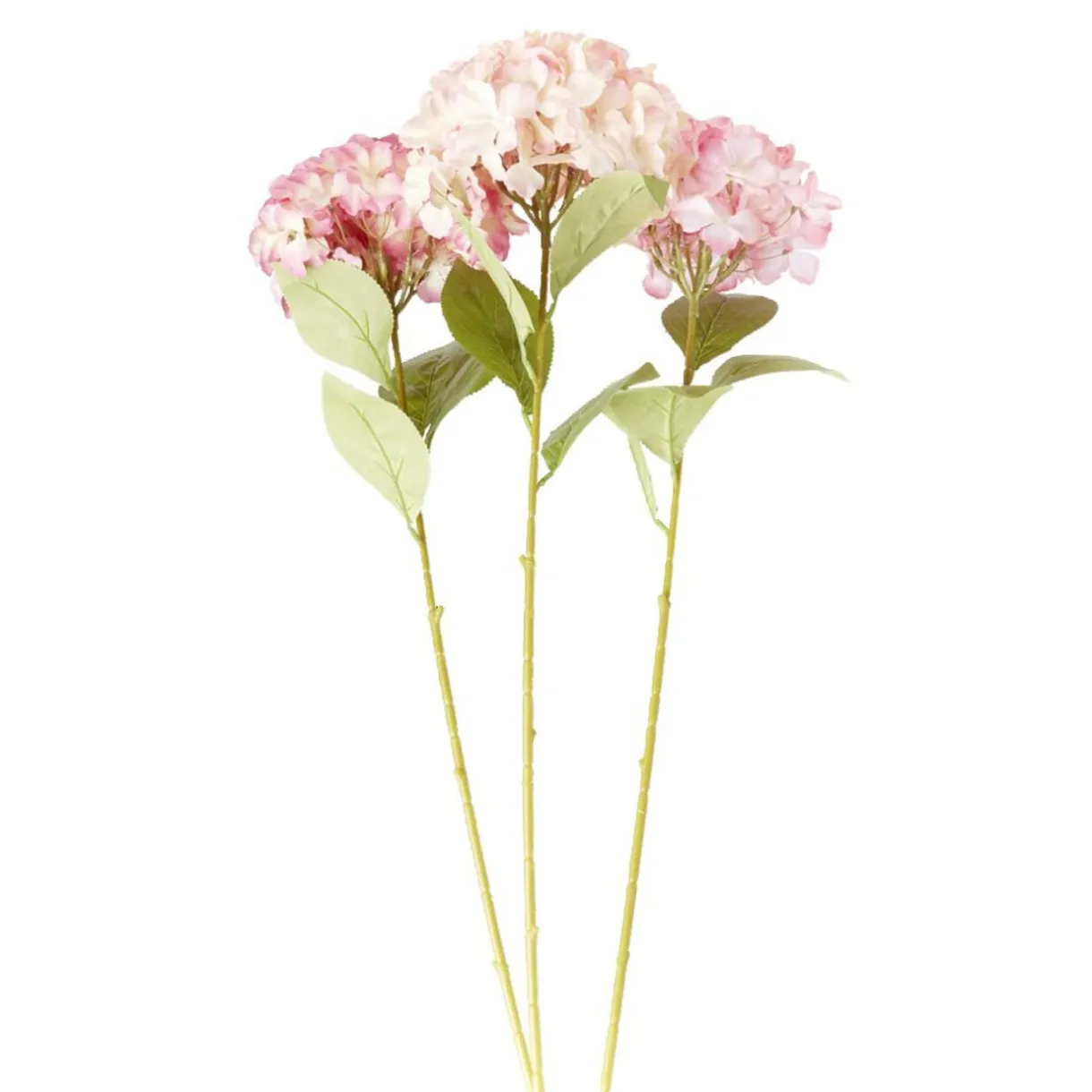 Fleur artificielle 1 tige hortensia rose H82cm < Gifi Clearance