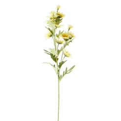 Fleur artificielle 3 tiges marguerite jaune H75cm