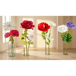 Fleur artificielle XL coquelicot rouge Ø65xH165cm