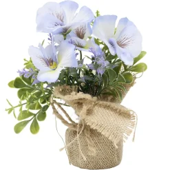 Fleur en pot jute anémone bleue Ø15xH17cm < Gifi Best