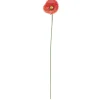 Fleur métal à planter coquelicot rouge H70cm < Gifi