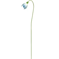 Fleur métal à planter lotus H60cm (3 modèles)