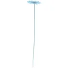 Fleur métal à planter marguerite bleue H26cm