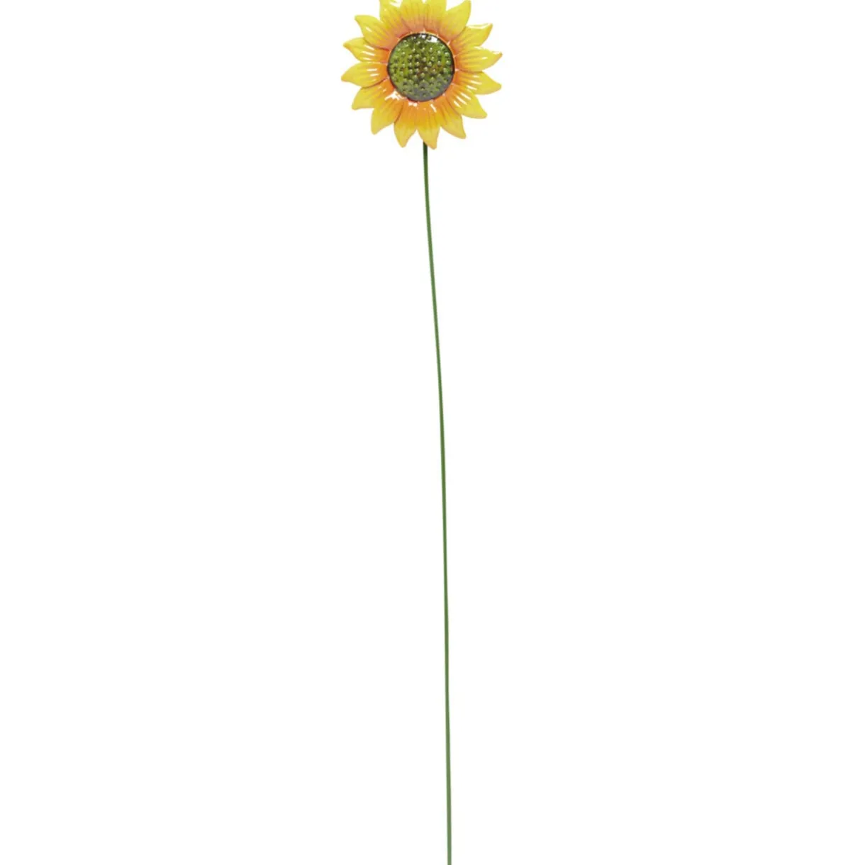 Fleur métal à planter tournesol jaune H70cm < Gifi Discount