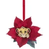 Fleur rouge poinsettia Disney Le Roi Lion Simba bois à suspendre < Gifi