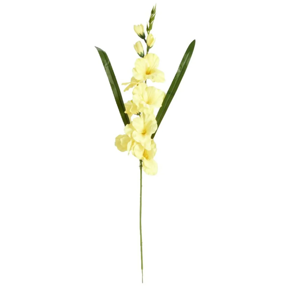 Fleurs artificielles glaïeul jaune ou orange 1 tige L75cm - 2 modèles < Gifi Clearance