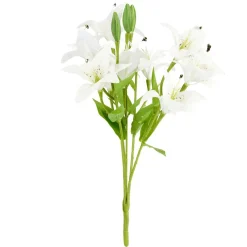 Fleurs artificielles lys blancs en piquet 5 tiges 30x22xH50cm < Gifi Clearance