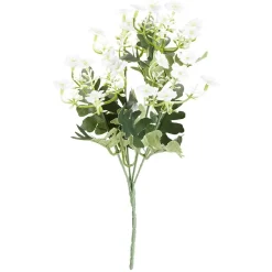 Fleurs piquet Succulentes blanches en polyéthylène