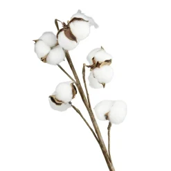 Fleur tige artificielle fleur de coton blanc H78cm < Gifi Online