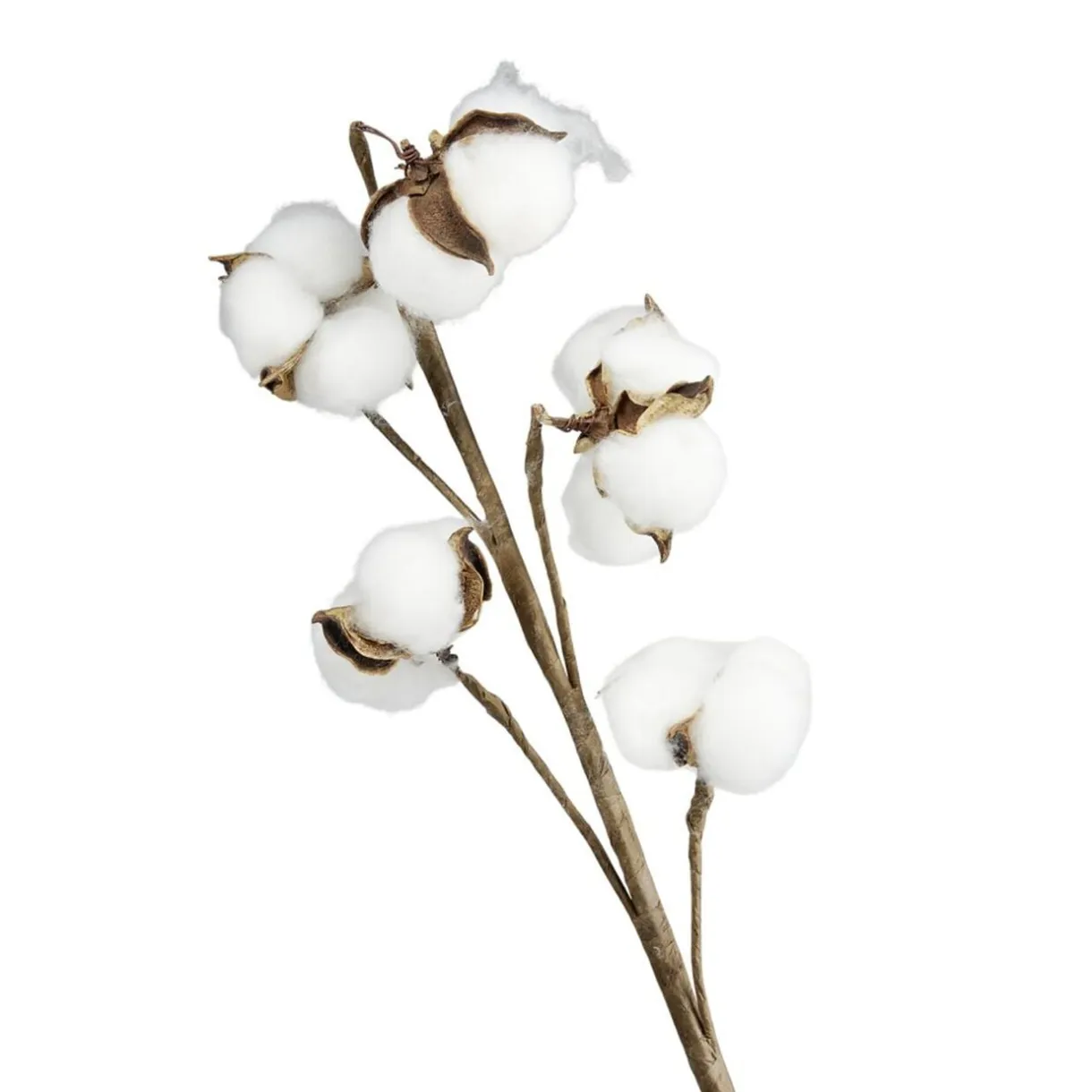 Fleur tige artificielle fleur de coton blanc H78cm < Gifi Online