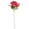 Fleur tige poinsettia rouge ou blanc H60cm - 2 modèles