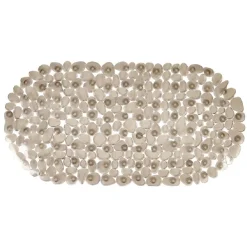 Fond de baignoire antidérapant design galet pvc gris < Gifi Best