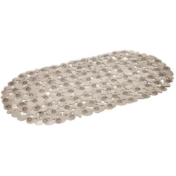 Fond de baignoire antidérapant design galet pvc gris < Gifi Best