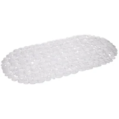 Fond de baignoire antidérapant design galet pvc blanc < Gifi Online