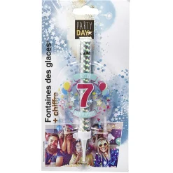Fontaine de glace feu d'artifice bouteille chiffre 7 < Gifi Best