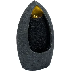 Fontaine de jardin lumineuse design chute d'eau H40cm
