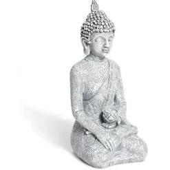 Fontaine de jardin solaire LED Bouddha H22,5cm < Gifi Best