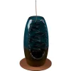 Fontaine à encens grès bleu Ø10xH20cm < Gifi