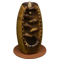 Fontaine à encens grès marron Ø10xH20cm < Gifi Online