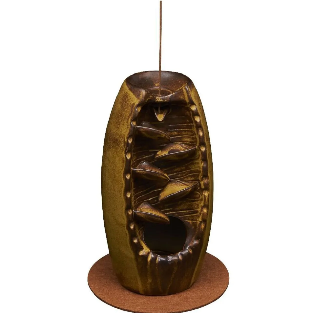 Fontaine à encens grès marron Ø10xH20cm < Gifi Online