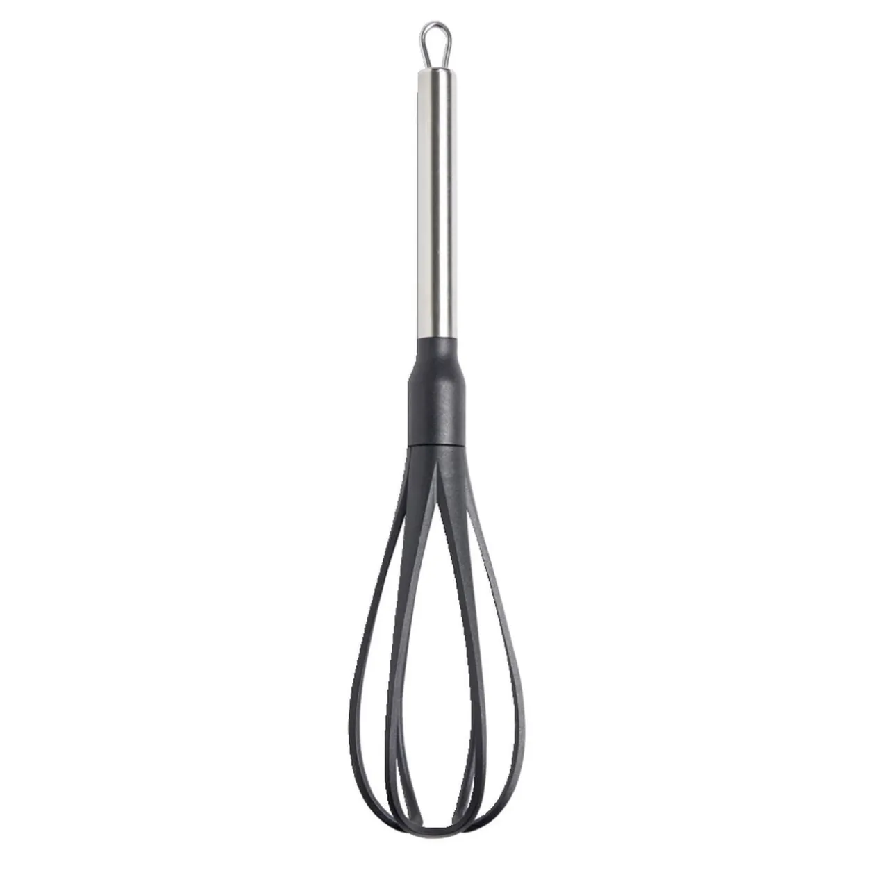 Fouet en plastique avec manche en inox L.32,5cm