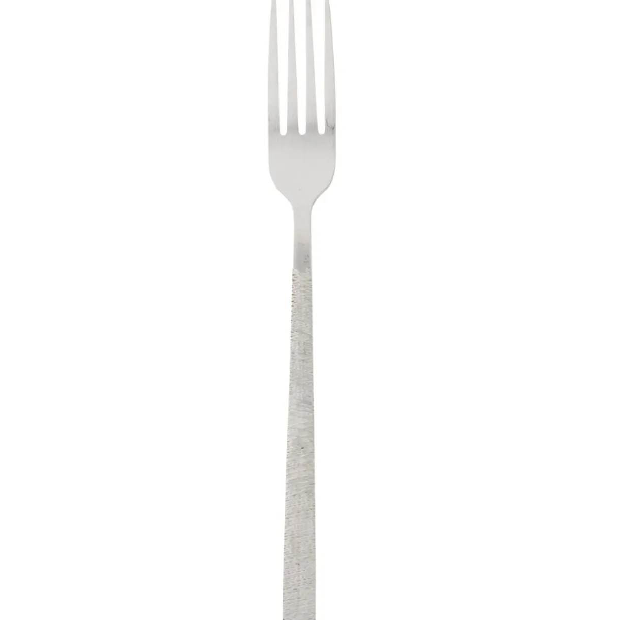 Fourchette inox L21,5cm manche acier graphite satiné < Gifi Discount