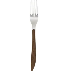 Fourchette L21cm acier manche marron