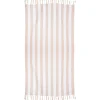 Fouta de plage 1 personne marinière blanc et vert 90x180cm < Gifi Best