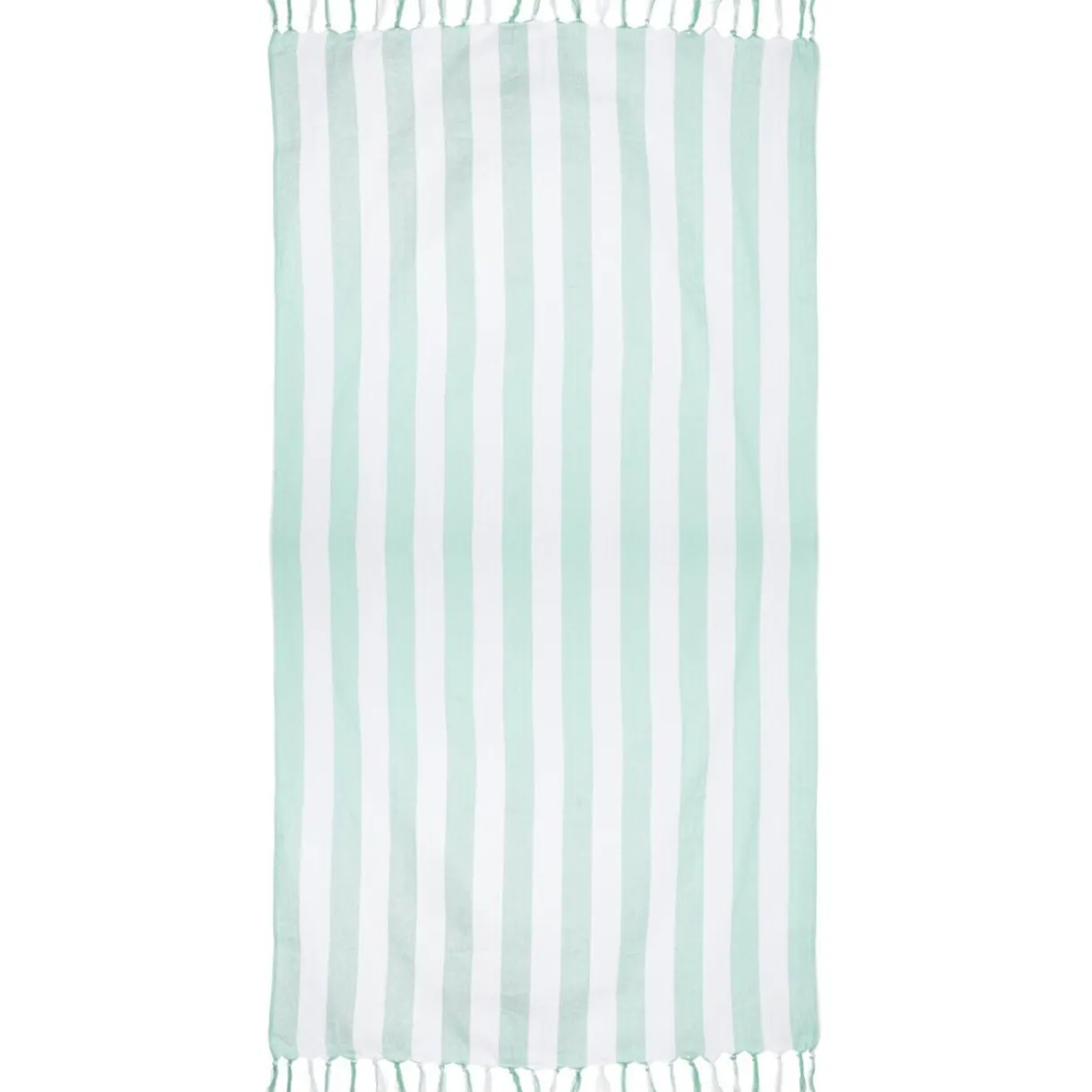 Fouta de plage 1 personne marinière blanc et corail 90x180cm < Gifi Best