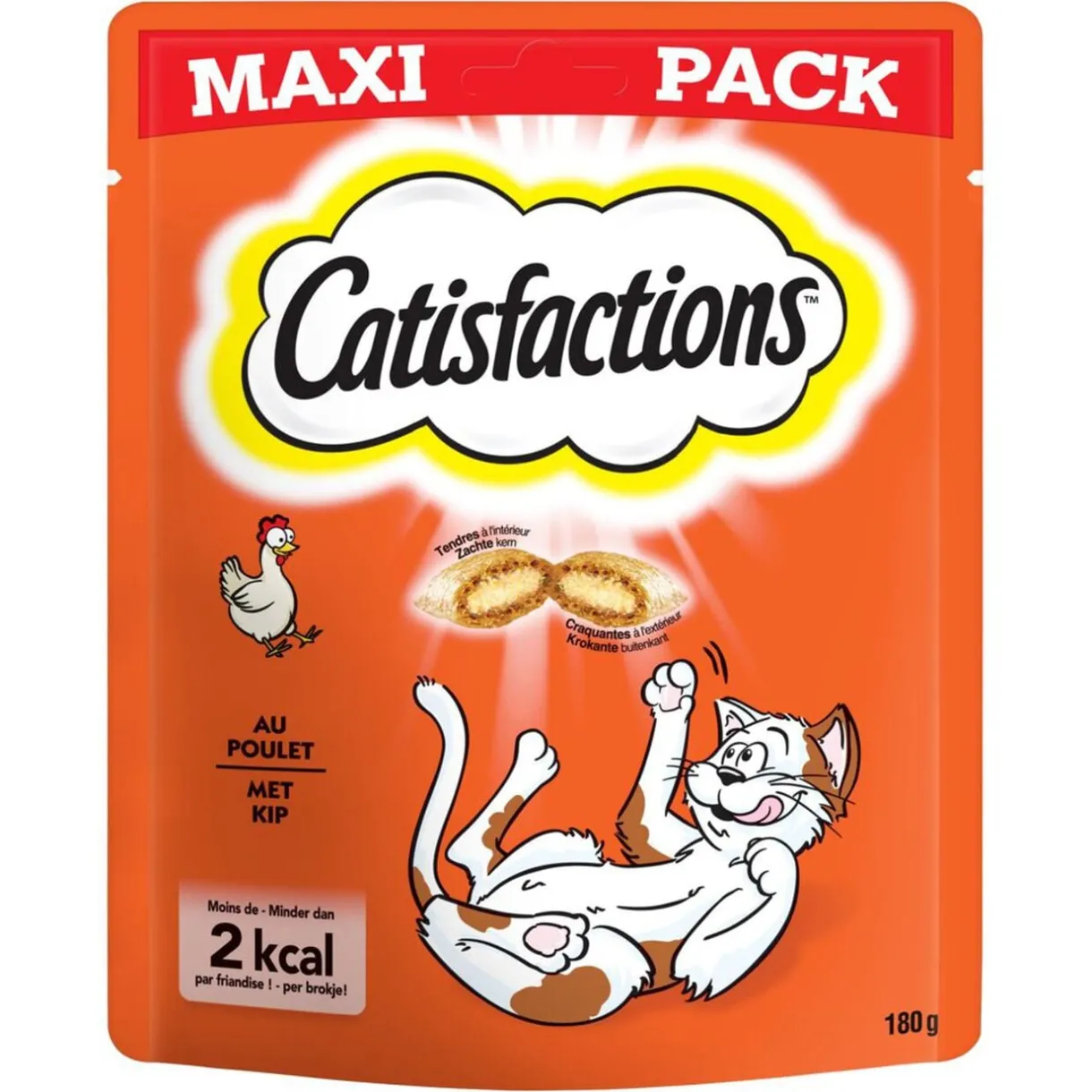 Friandise pour chat Castisfactions saveur saumon maxi pack sachet 180g